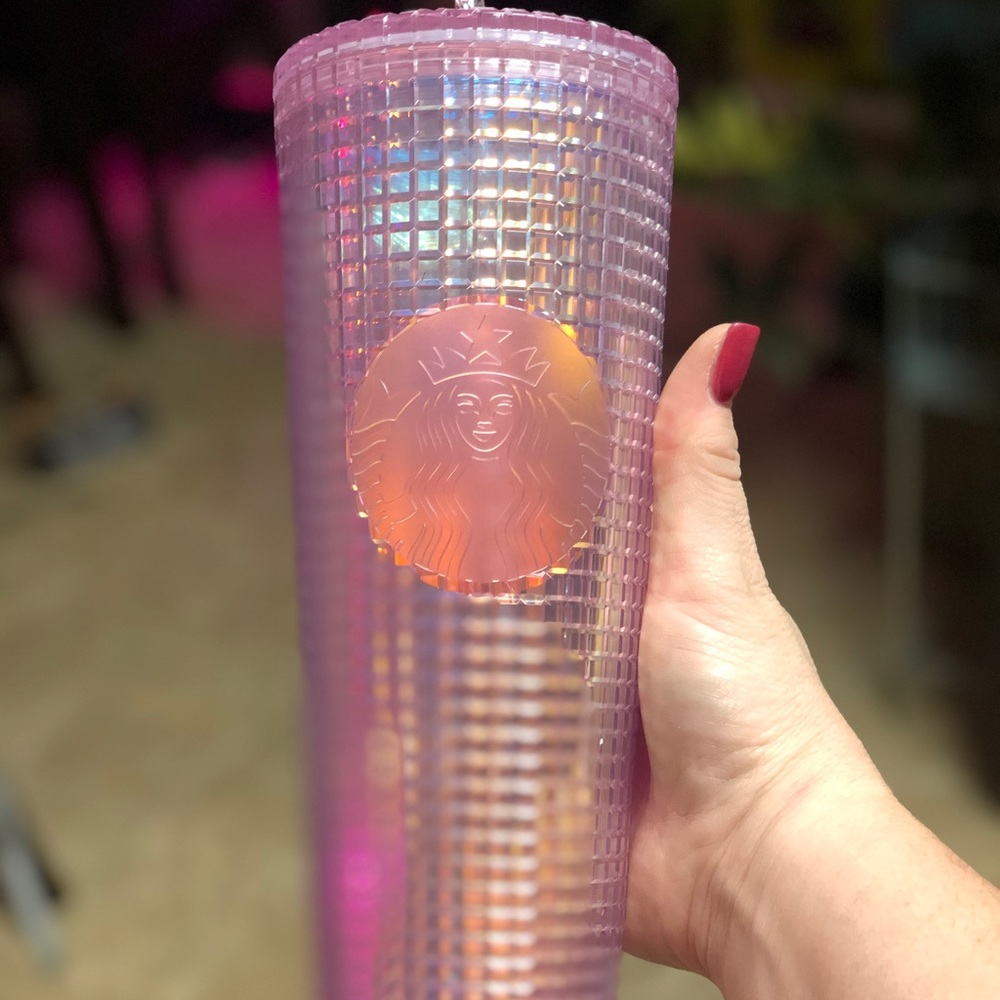 Pink opalescent Starbucks Cup
